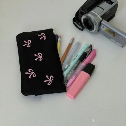 Purilite Select Black Bow Embroidery Pen & Cosmetic Bag - PuriLite