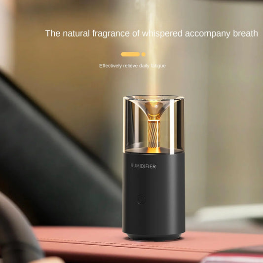 Purilite Select Artificial Flame Aromatherapy Diffuser – USB Desktop Fragrance Humidifier with Ocean Scent - PuriLite