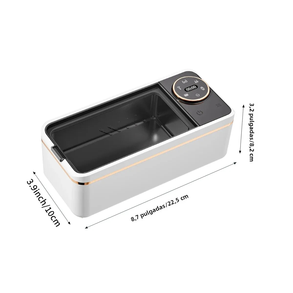 Purilite Select 55KHz Ultrasonic Cleaning Machine, Soundwave Deep Cleaner for Glasses, Jewelry, Dentures, Makeup Brushes & Small Accessories