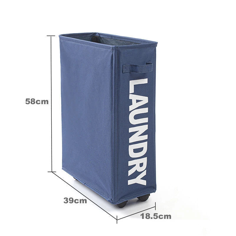 Purilite Select Foldable Laundry & Yoga Storage Basket with Wheels - PuriLite