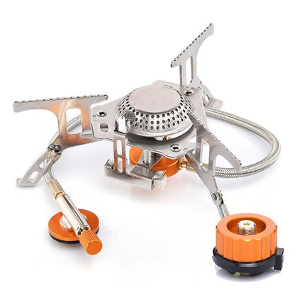 Purilite Select Portable Folding Camping Gas Stove 3500W Outdoor Backpacking Cooking Stove with Ignition for Hiking, Camping & Picnic