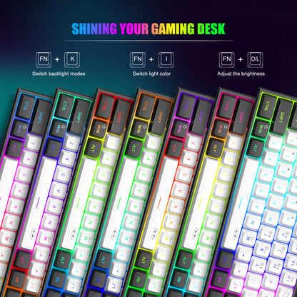 Purilite Select TS91 60% Compact RGB Backlit Wired Keyboard - PuriLite