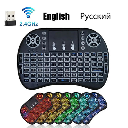 Purilite Select – I8 Mini Wireless Backlit Keyboard with Touchpad Mouse - PuriLite