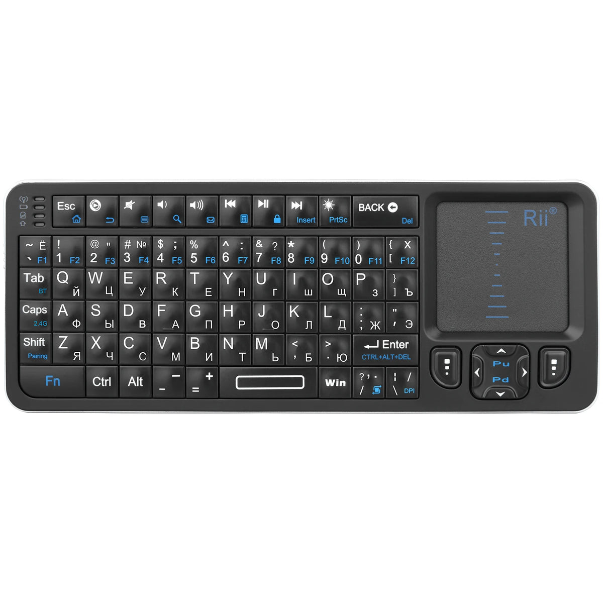 Purilite Select Wireless Mini Keyboard with Touchpad & IR Remote Function - PuriLite