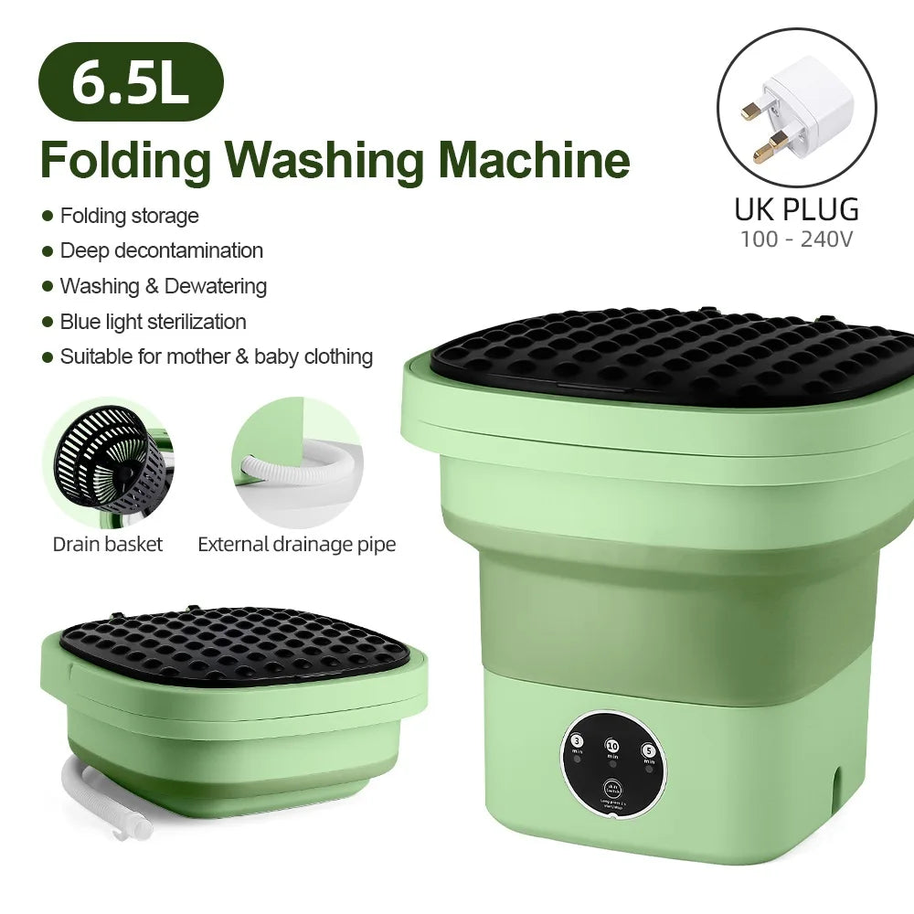 Purilite 6.5L Small Folding Washing Machine Portable Washing Machine - PuriLite