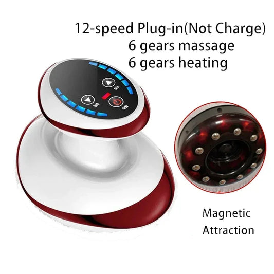 Purilite Select 6/9 Gear Negative Pressure Vacuum Cupping Massager – Electric Guasha Body Slimmer with Heating & Rechargeable Suction Therapy - PuriLite