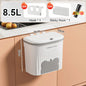 Purilite Select Wall Mounted Kitchen Trash Can with Lid - 8.5L/12L Under Sink Wastebasket for Bathroom and Cabinet Use - PuriLite
