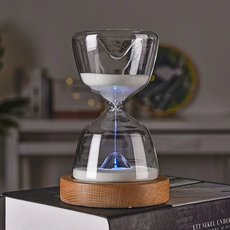 Purilite Select Luminous Hourglass - 15 Minute Hourglass - Remote Control Hourglass - LED Hourglass Night Light - PuriLite