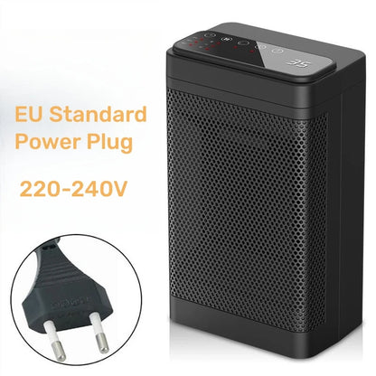 Portable Electric PTC Fan Heater Bathroom Living Room Fixed Constant Temperature Shake Head Remote Control House Warmer Machine - PuriLite