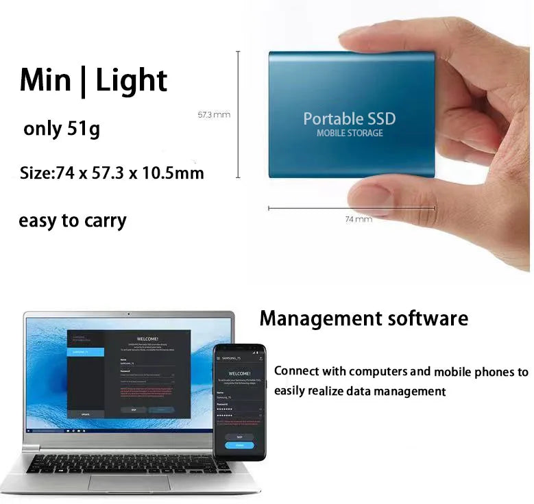 Purilite Select – Portable External SSD Hard Drive - PuriLite