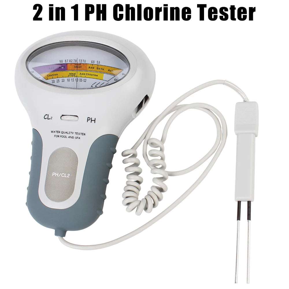 Purilite Select 2-in-1 Pool & Spa Water Quality Tester pH & Chlorine Meter (PC-102) - PuriLite