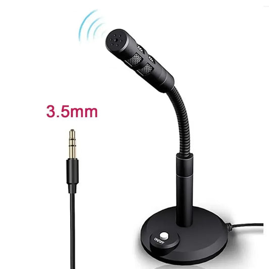 Purilite Select | USB Desktop Microphone | 3.5mm + USB Omnidirectional PC Mic | Gooseneck Condenser Mic for Gaming, Recording, Chatting & Meetings - PuriLite