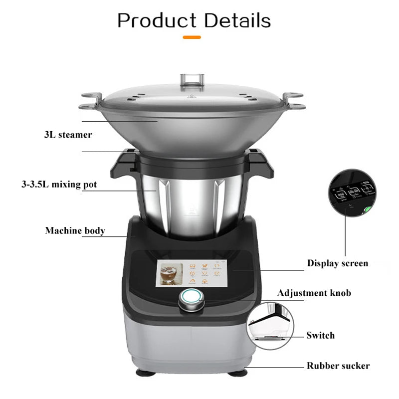 Purilite Select Smart Cooking Machine 110V/220V Multi-Functional Kitchen Robot Electric Food Processor Auto Chef - PuriLite