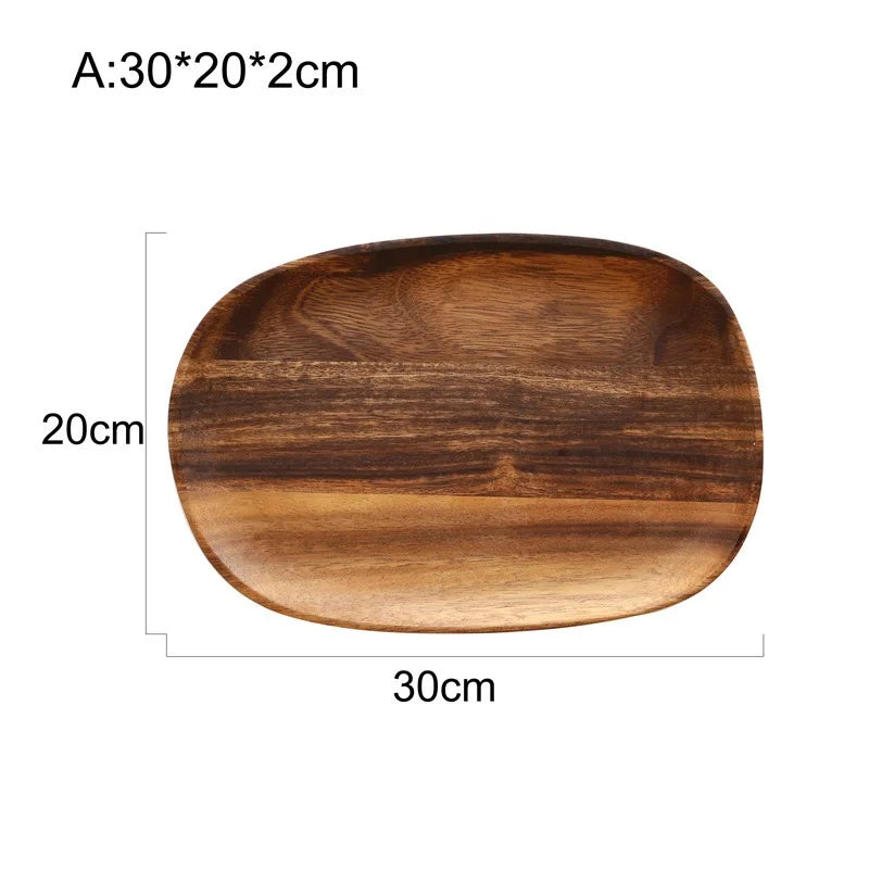 Purilite Select Solid Wood Irregular Oval Serving Tray - PuriLite