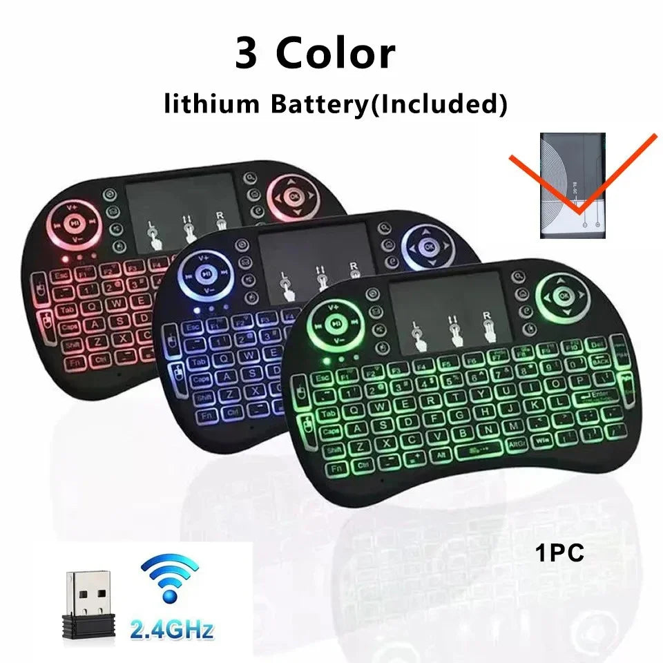 Purilite Select – I8 Mini Wireless Backlit Keyboard with Touchpad Mouse - PuriLite