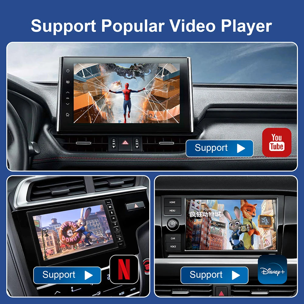Android 13 TV Box Smart CarPlay Ai Box Wifi Wireless Android Auto Built-in Play Store For YouTube Netflix OEM CarPlay Cars - PuriLite