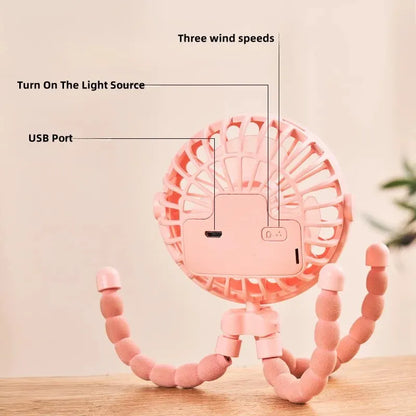 Purilite Select Multi-Functional Portable Octopus Mini Fan - PuriLite