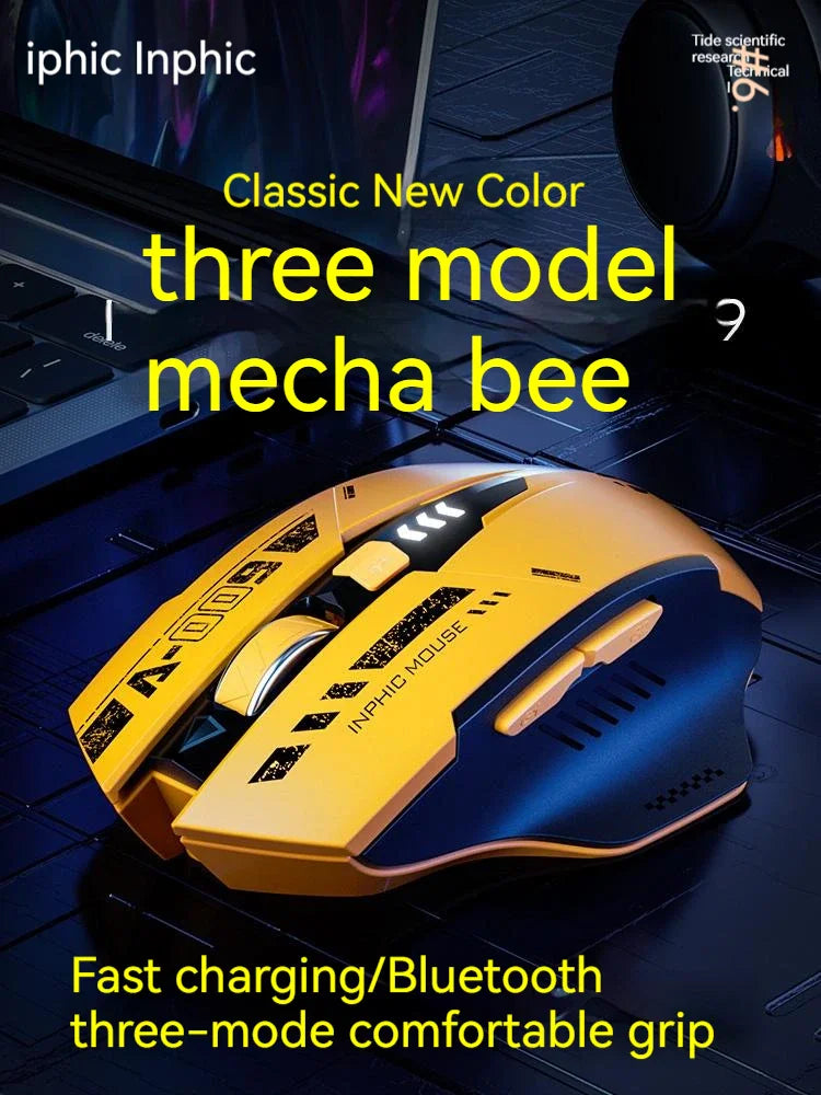 Purilite Select A9 Mecha Style Bluetooth + 2.4G Wireless Mouse - PuriLite