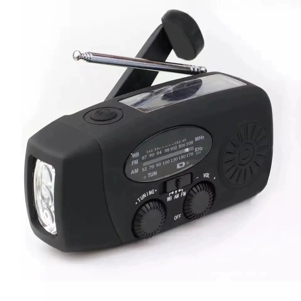 Purilite Select Portable Multifunctional Hand Crank Dynamo Solar Powered Weather Radio - PuriLite