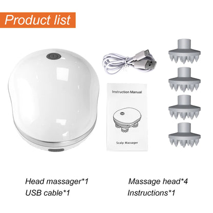 Infrared Scalp Massager Deep Kneading Relief Stress Relax Mini Head Massage Device Portable Body Massager The Best Gift - PuriLite