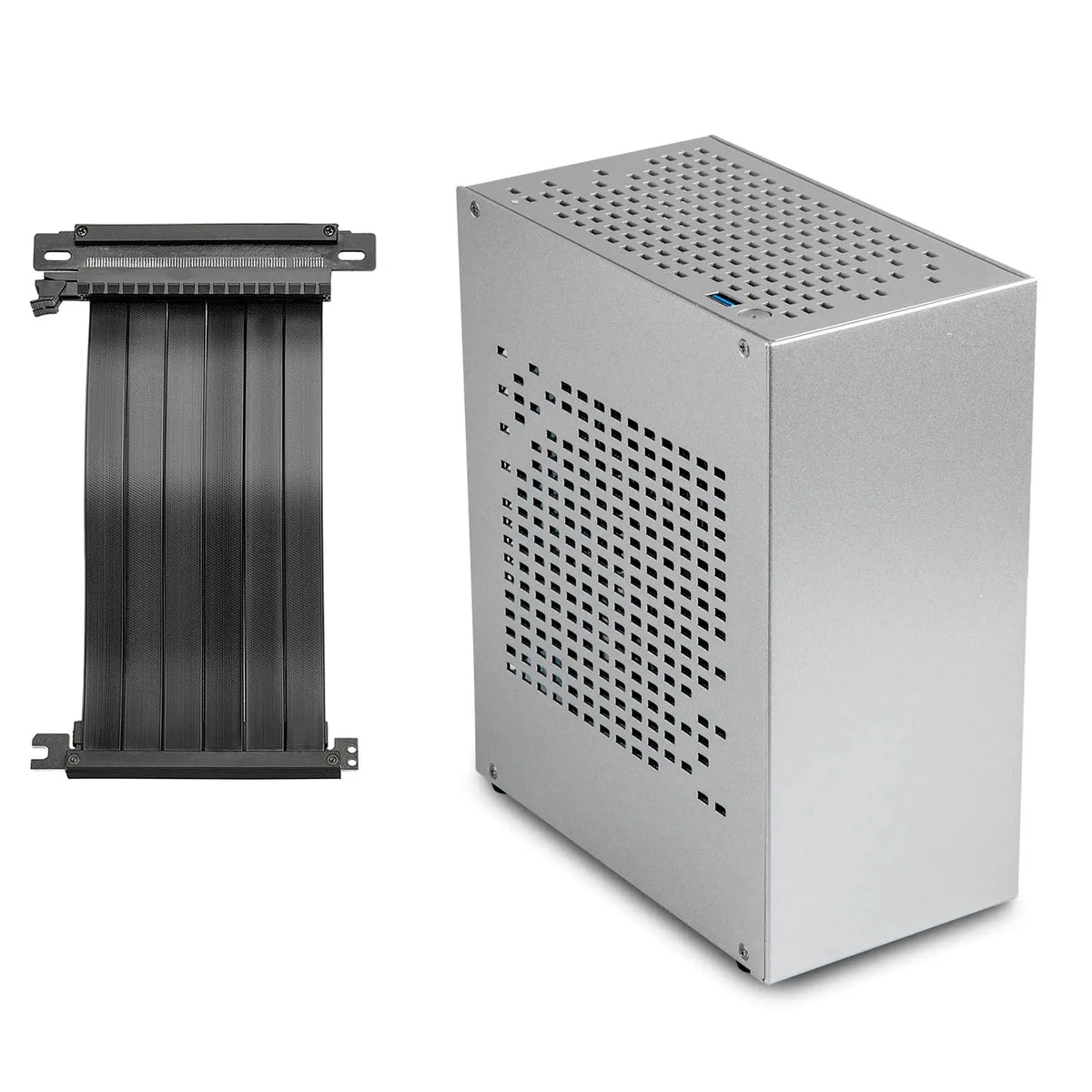 Purilite Select A07 Ultra-Compact Aluminum Mini ITX PC Case with PCIe 3.0 Riser - PuriLite