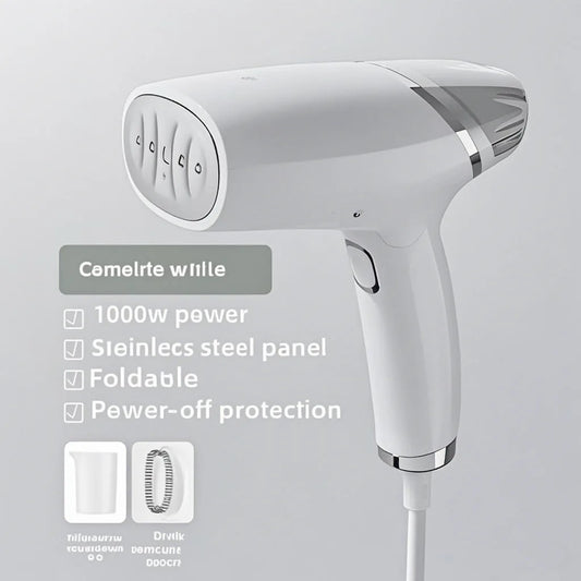 Purilite Select – 1000W Portable Folding Garment Steamer with 360° Anti-Spill Technology - PuriLite