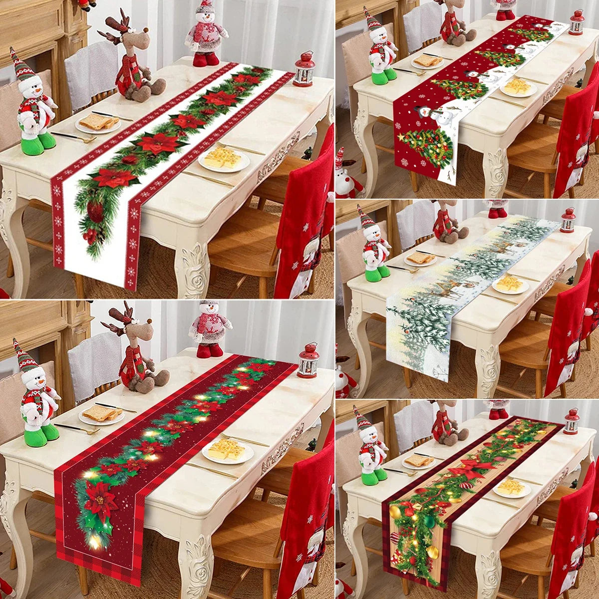 Purilite Select Christmas Table Runner Cloth – Festive Merry Christmas Table Décor for Home 2024 | Elegant Tablecloth for Xmas, Navidad, and New Year 2025 - PuriLite