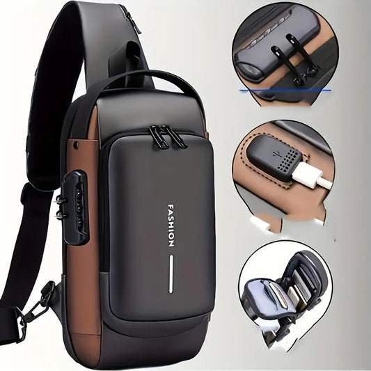 🎒 Purilite Select™ Men's Anti-Theft Chest Bag - PuriLite