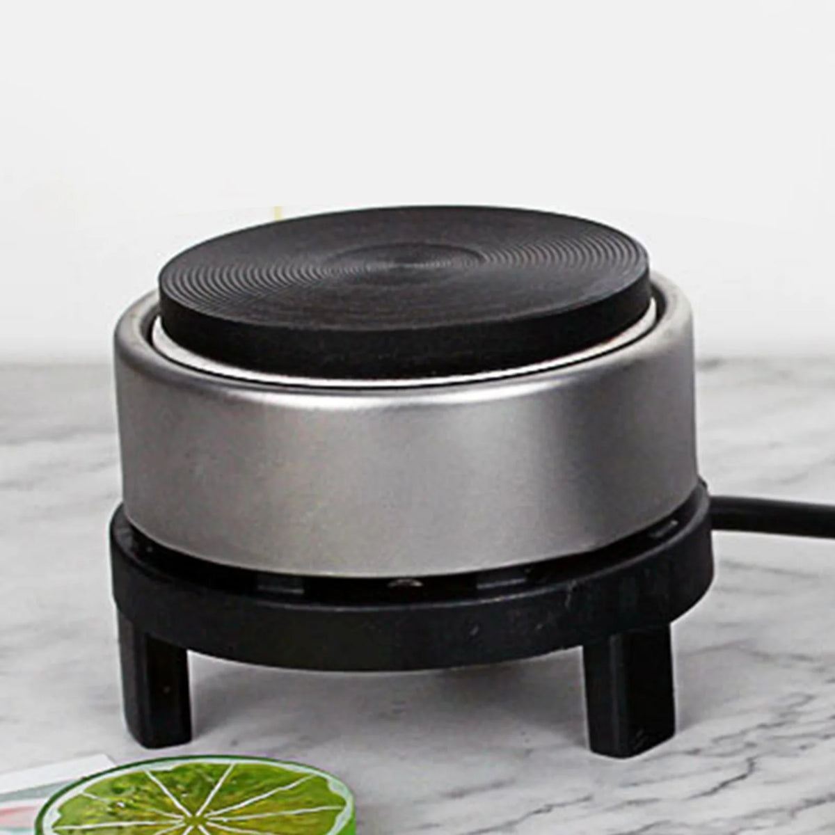 300W Household Electric Stove Cast Iron Burner Mini Warmer For Small Flat Bottom Tea Coffee Pot Heat Resisting Glass Pot - PuriLite