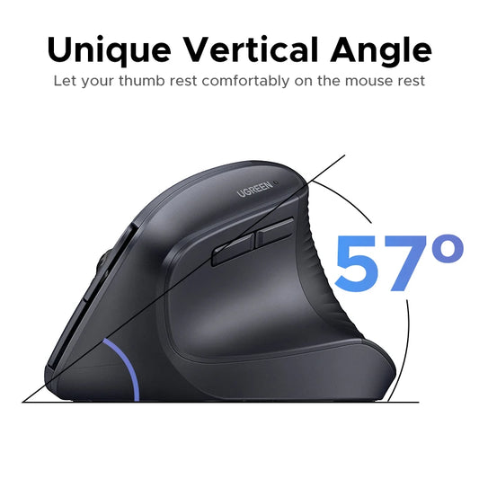 🖱️ Purilite Select – Vertical Wireless Ergonomic Mouse 2.4G - PuriLite