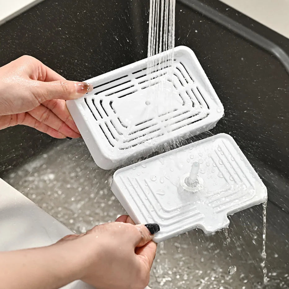 Purilite Select – 2-in-1 Hand Press Soap Dispenser with Sponge Holder - PuriLite