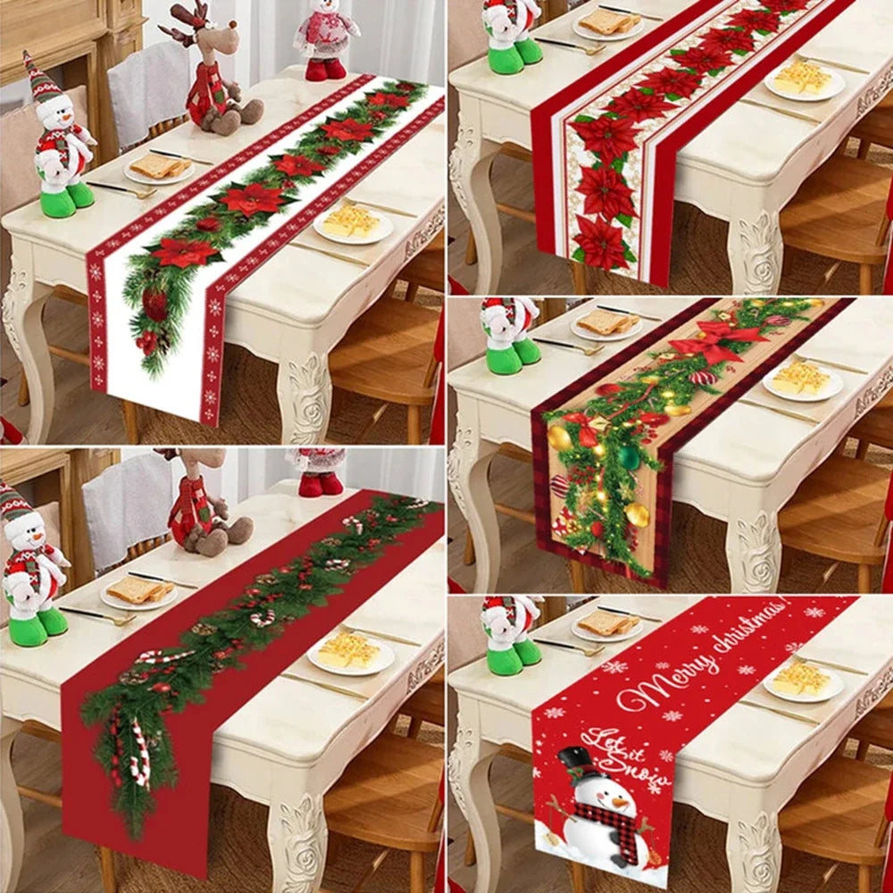 Purilite Select Christmas Table Runner Cloth – Festive Merry Christmas Table Décor for Home 2024 | Elegant Tablecloth for Xmas, Navidad, and New Year 2025 - PuriLite