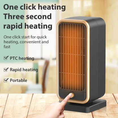 500W Portable Electric Heater PTC Hot Warm Air Blower Quick Heating For Home Room Heating Stoves Constant Temperature Fan Heater - PuriLite
