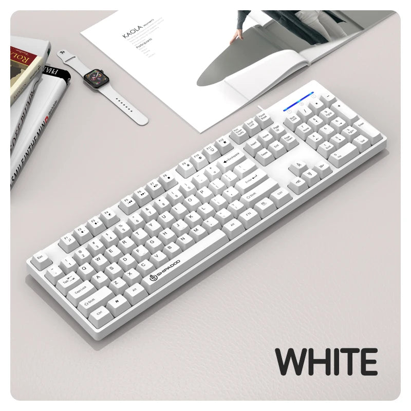 Purilite Select 104-Key Wired Gaming Keyboard – Ergonomic, Splash - PuriLite