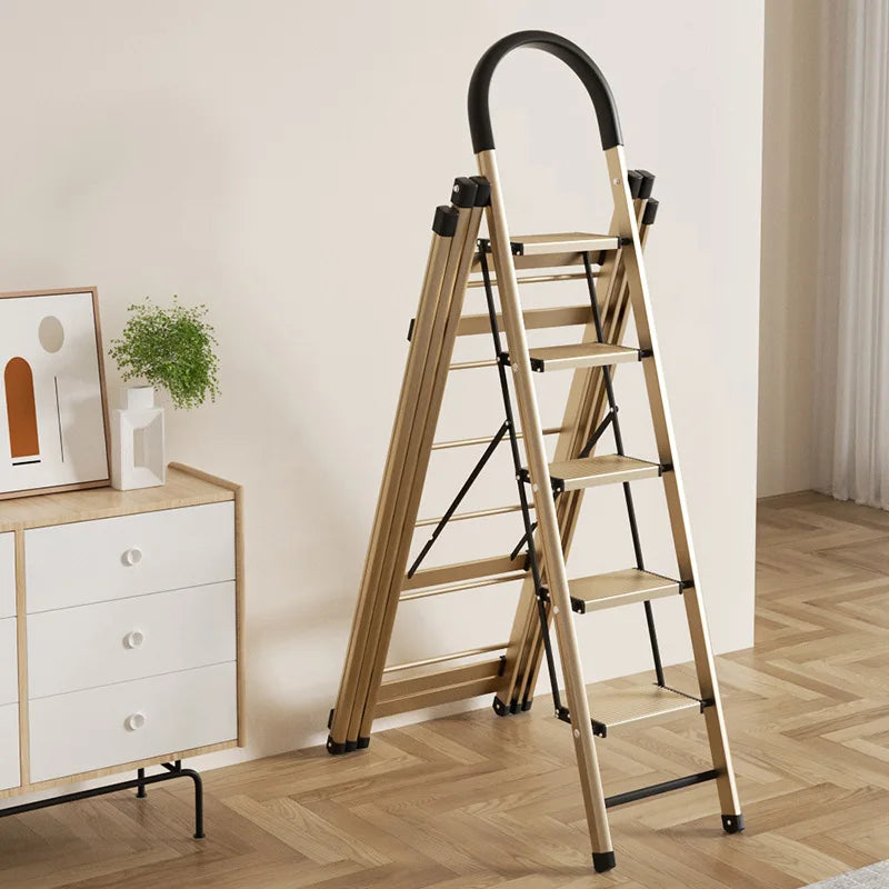 Purilite Select Folding Aluminum Ladder Drying Rack – Dual-Purpose Step Ladder & Clothes Airer – Heavy-Duty 150kg Load Laundry Ladder - PuriLite
