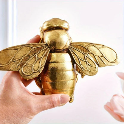 Purilite Select Golden Bee Wall Sculpture – Art Deco Resin Insect Wall Decor | Handcrafted Home & Gallery Decoration - PuriLite