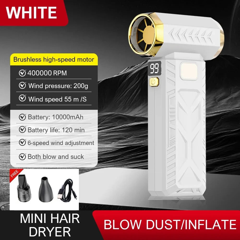Purilite Select – 400000RPM Mini Turbo Jet Fan | 10000mAh Rechargeable Air Blower &amp; Dust Cleaner - PuriLite