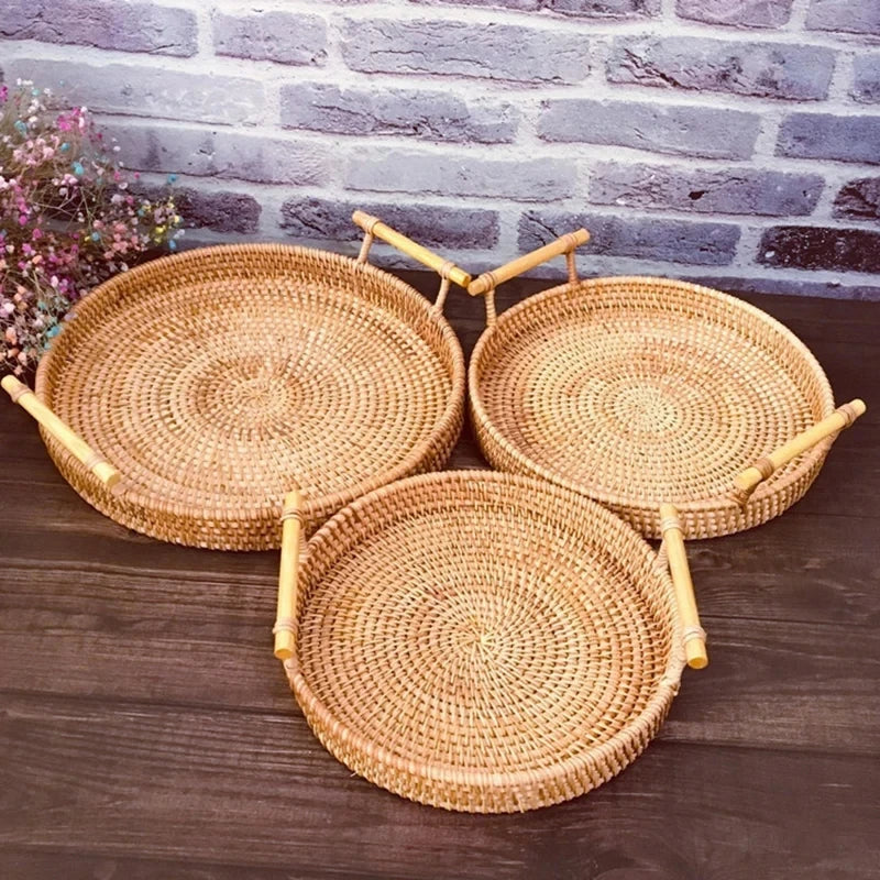 Purilite Select Woven Rattan Storage Basket with Strap Handle - PuriLite