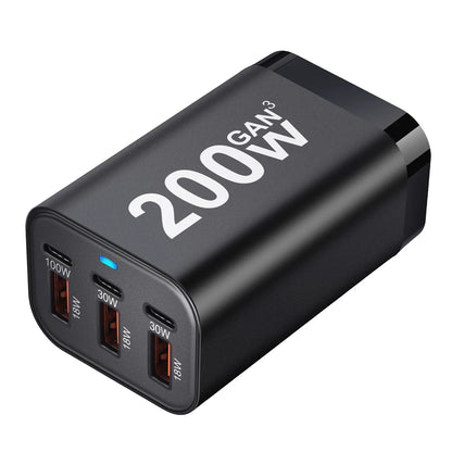 Purilite Select 200W 6-Port GaN USB-C Fast Charger - PuriLite