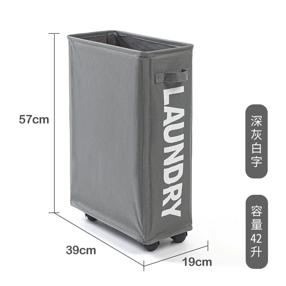 Purilite Select Foldable Laundry & Yoga Storage Basket with Wheels - PuriLite