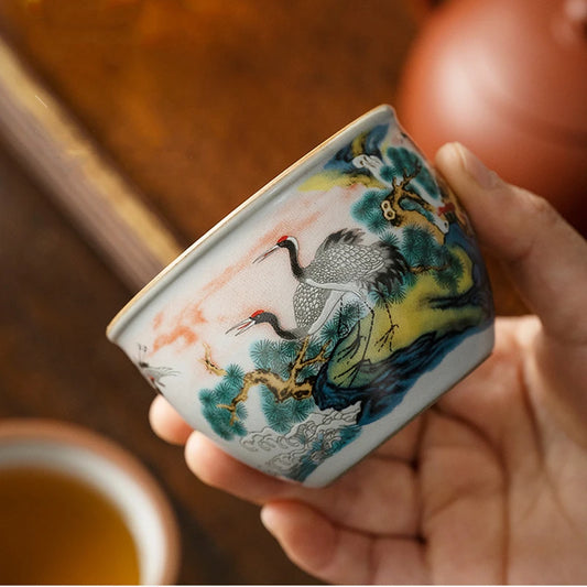Purilite Select™ Handcrafted Ru Kiln Ceramic Tea Cup – 130ml - PuriLite