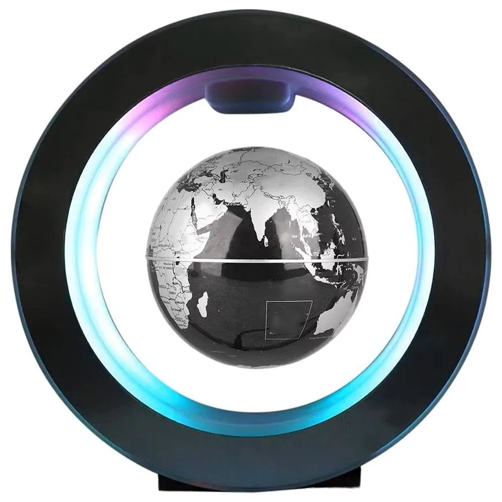 Purilite Select Floating Globe LED Lamp –  Magnetic Suspension Rotating Levitating Globe Lamp – Multicolor Anti-Gravity Rotating World Map – Floating Globe with LED Light - PuriLite