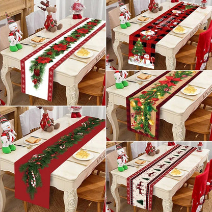 Purilite Select Christmas Table Runner Cloth – Festive Merry Christmas Table Décor for Home 2024 | Elegant Tablecloth for Xmas, Navidad, and New Year 2025 - PuriLite