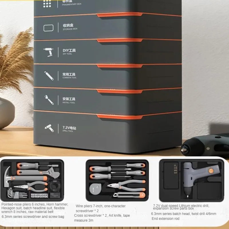 🔧 Purilite Select™ 108-Piece Household Hand Tool Set - PuriLite