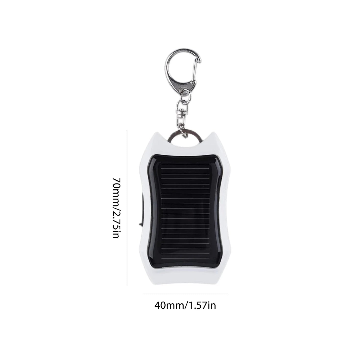 Keychain Cell Phone Backup Power Bank Universal Solar 950mAH Pocket Chargers with 3 LED Light Charging Equipment for Most Device - PuriLite