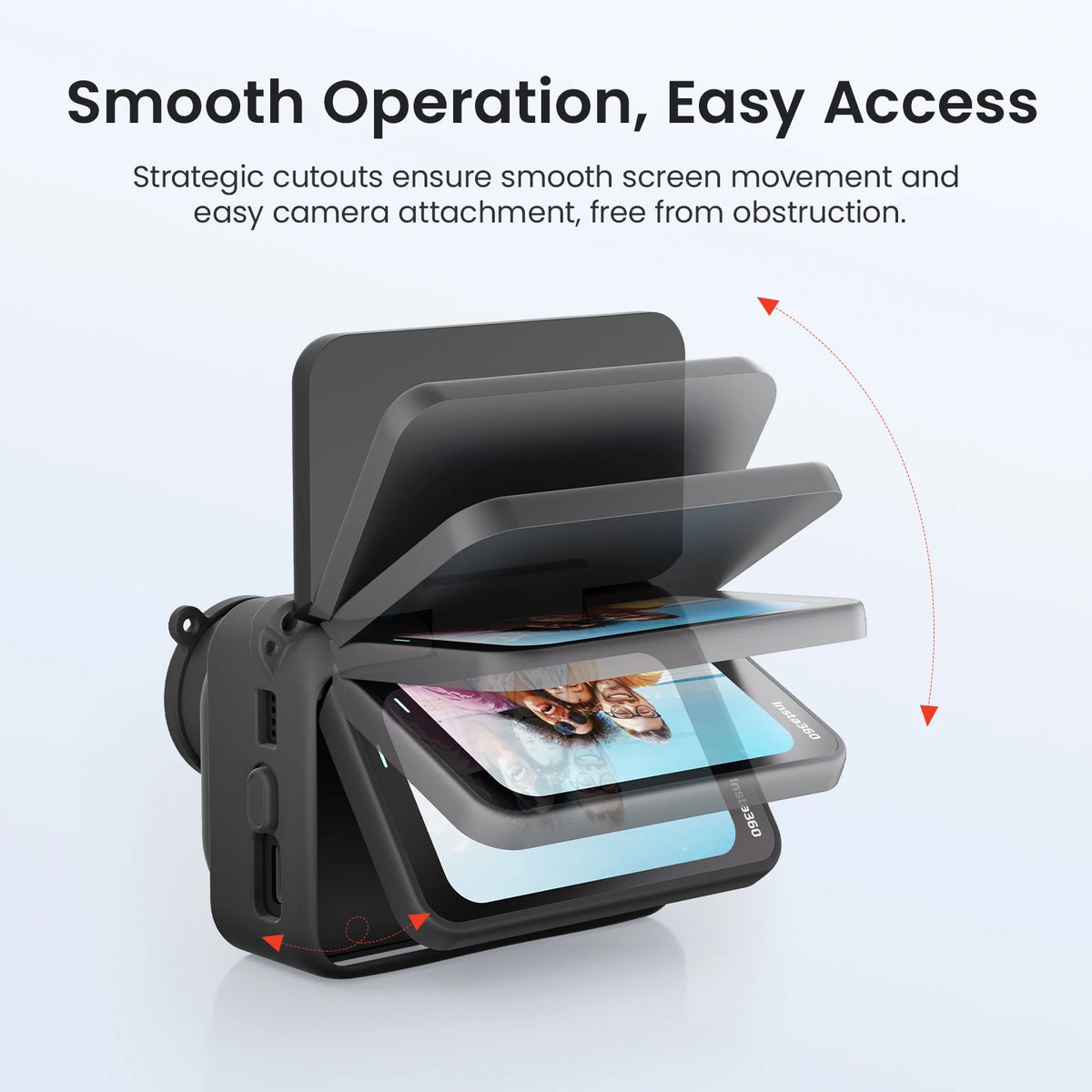 Purilite Select Silicone Protective Case – Anti-Loss Strap Go Ultra Protective Case with Detachable Lens Cap – Full Body  Shockproof Camera Cover - PuriLite