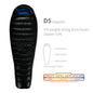 Purilite Select Lightweight Duck Down Sleeping Bag | Cold Weather Backpacking & Camping Mummy Sleeping Bag