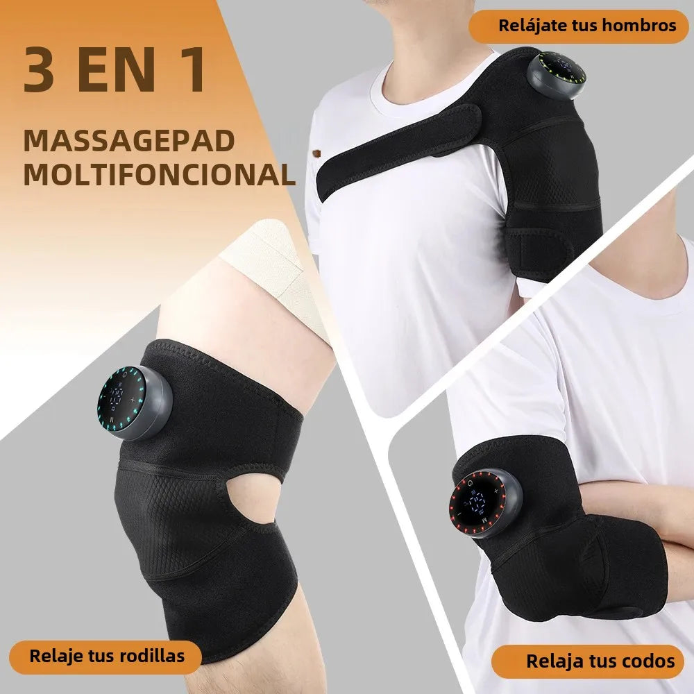 Purilite Select HeatPulse™ 5-Gear Electric Knee & Joint Massager – Intelligent Warm Compress & Vibration Therapy for Knees, Shoulders, and Neck - PuriLite