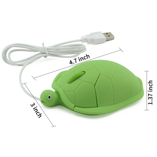 Purilite Select Wireless 2.4G Turtle Mouse – Cute Creative Portable Anti-Slip Optical Mouse for Kids & Office Use | 1600 DPI Plug & Play - PuriLite