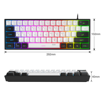 Purilite Select TS91 60% Compact RGB Backlit Wired Keyboard - PuriLite